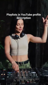 playlists in YouTube profile description