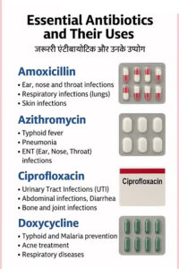 Essential Antibiotics & Their Uses | Antibiotics List with Benefits | Medical Knowledge"