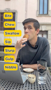 7 English Words for Eating and Drinking