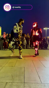 Tuzelity Dance Robot 😱 How to dance In a Club 🔥 Shuffle Dance Tutorial on a viral TikTok song 2023