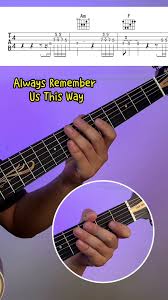 always remember us this way | chord