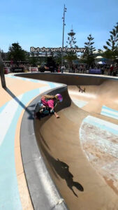 8yo Girl skates Australia’s biggest bowl!