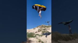 Kid flying crazy high with a wing! 😱🤯