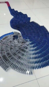 I spent hours on this 10,000 domino setup